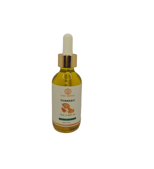 Turmeric Oil for Face & Body - Natural Turmeric Skin Oil for Spots - 2 oz.